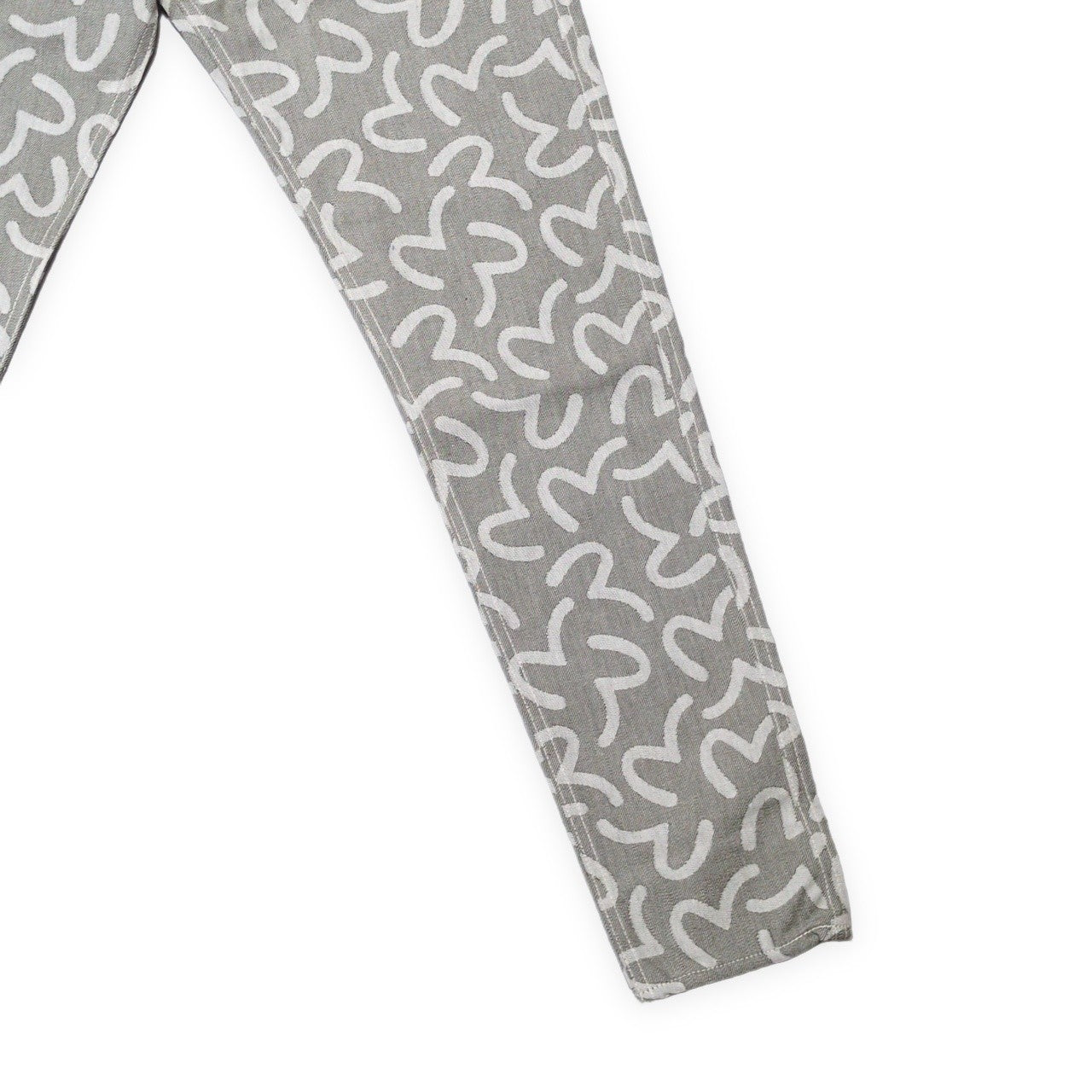 Evisu 5500 All-Over Seagull Jacquard Jeans Gray Size 32