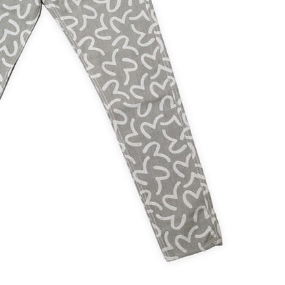 Evisu 5500 All-Over Seagull Jacquard Jeans Gray Size 32