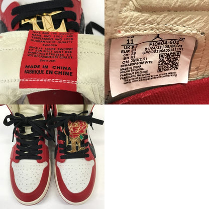 AIR JORDAN x Teyana Taylor 1 CMFT 2 SP Red Sneakers Size 28