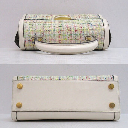 kate spade Katie Tweed Medium Top Bag Cream Size ONE SIZE