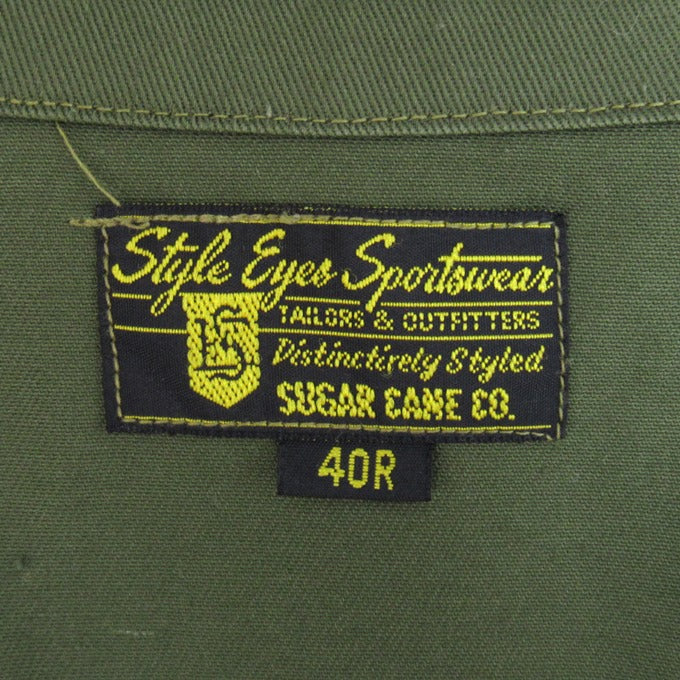 SUGAR CANE USC Logo Chain Embroidered Jacket Green Size 40R