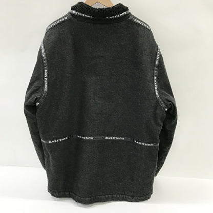 BLACK EYE PATCH Sherpa Lined Denim Jacket Black Size L