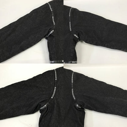 BLACK EYE PATCH Sherpa Lined Denim Jacket Black Size L