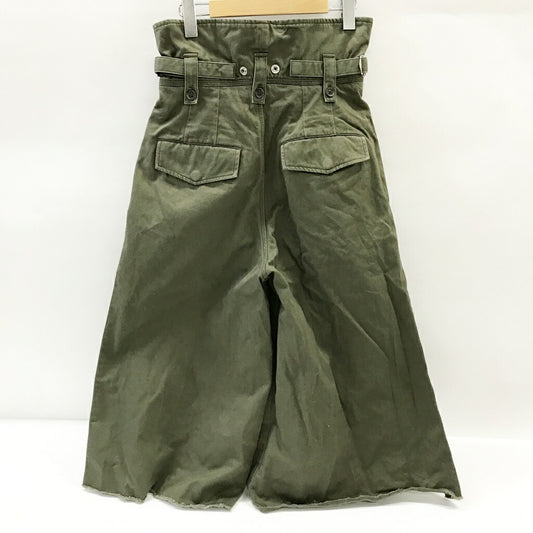 DIESEL Green Slit Wide Pants Size 23