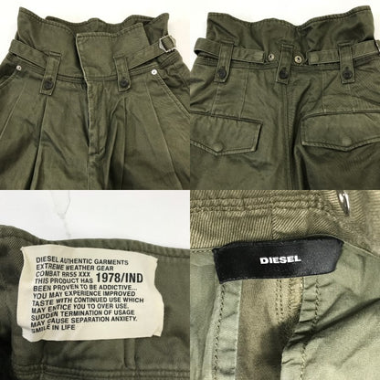 DIESEL Green Slit Wide Pants Size 23
