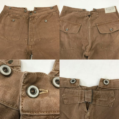 WAREHOUSE Duck Digger Brown Duck Pants Size 34