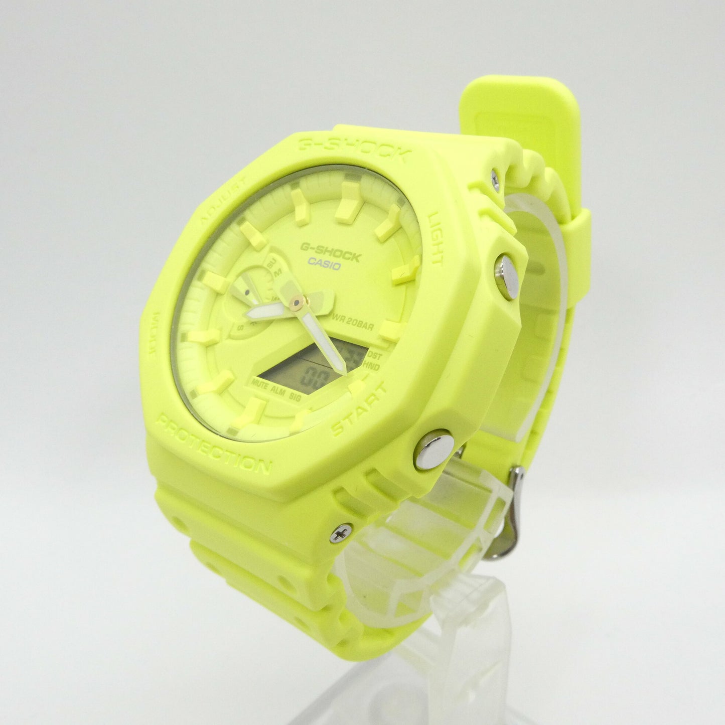 CASIO G-SHOCK GA-2100-9A9ER Yellow Watch Size ONE SIZE