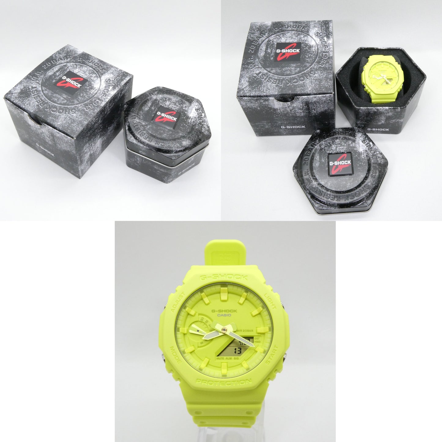 CASIO G-SHOCK GA-2100-9A9ER Yellow Watch Size ONE SIZE