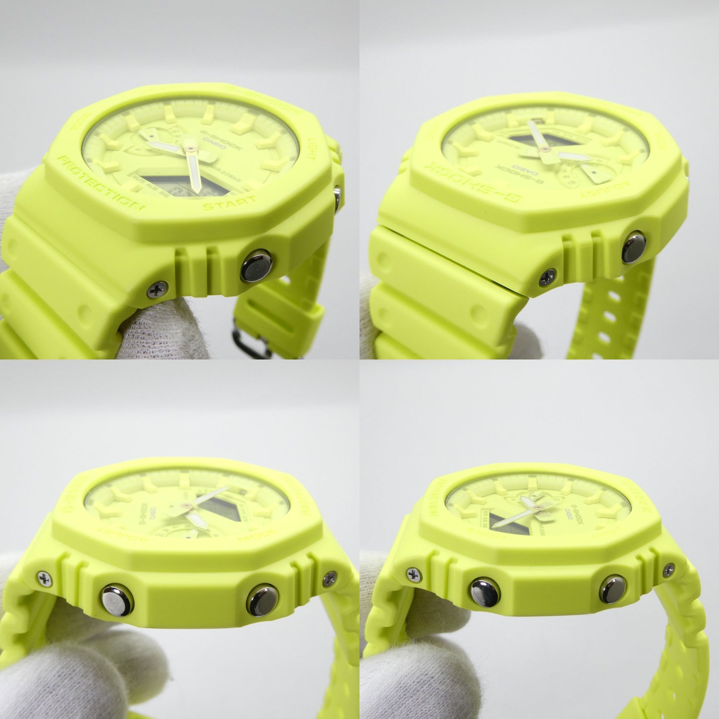 CASIO G-SHOCK GA-2100-9A9ER Yellow Watch Size ONE SIZE