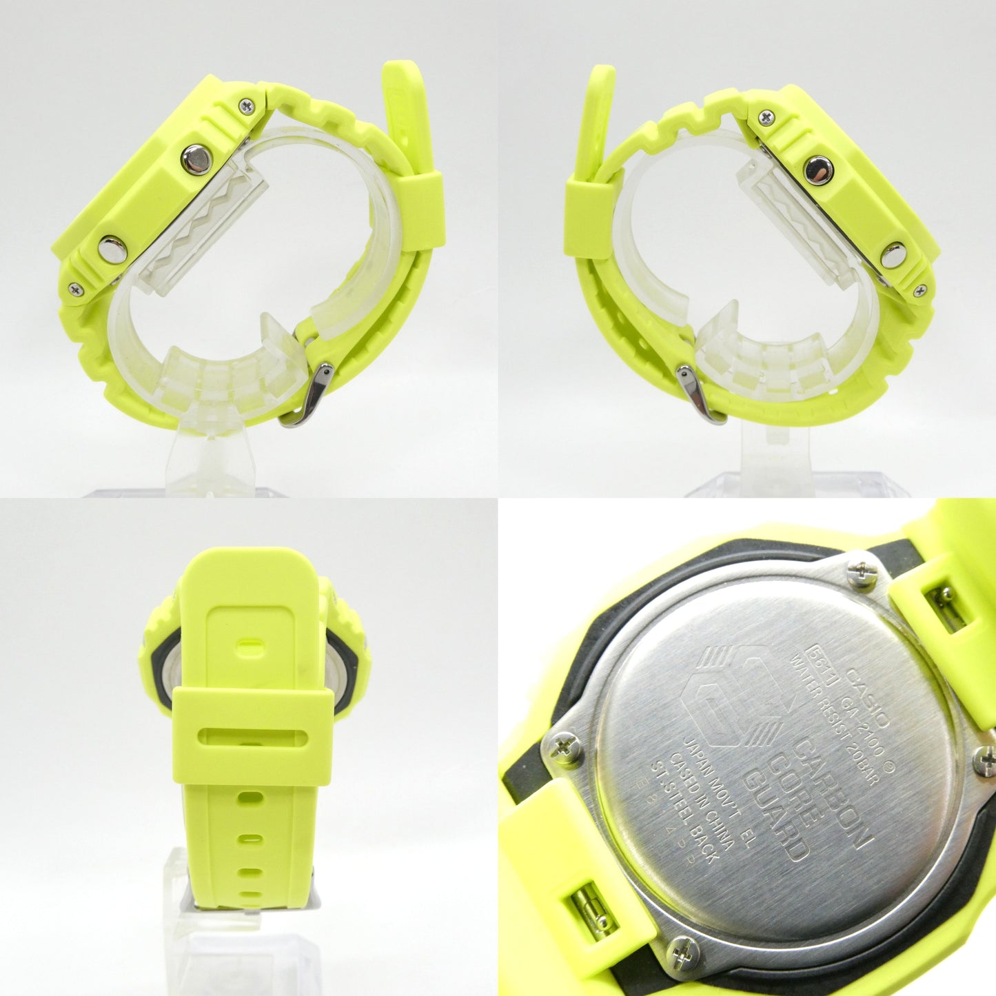 CASIO G-SHOCK GA-2100-9A9ER Yellow Watch Size ONE SIZE
