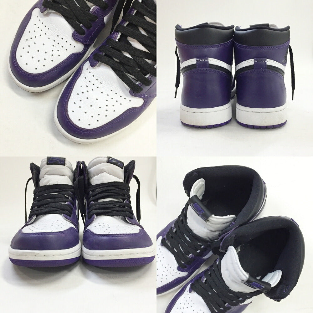 NIKE Air Jordan 1 Retro High OG Purple Sneakers Size 10