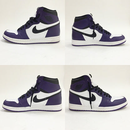 NIKE Air Jordan 1 Retro High OG Purple Sneakers Size 10