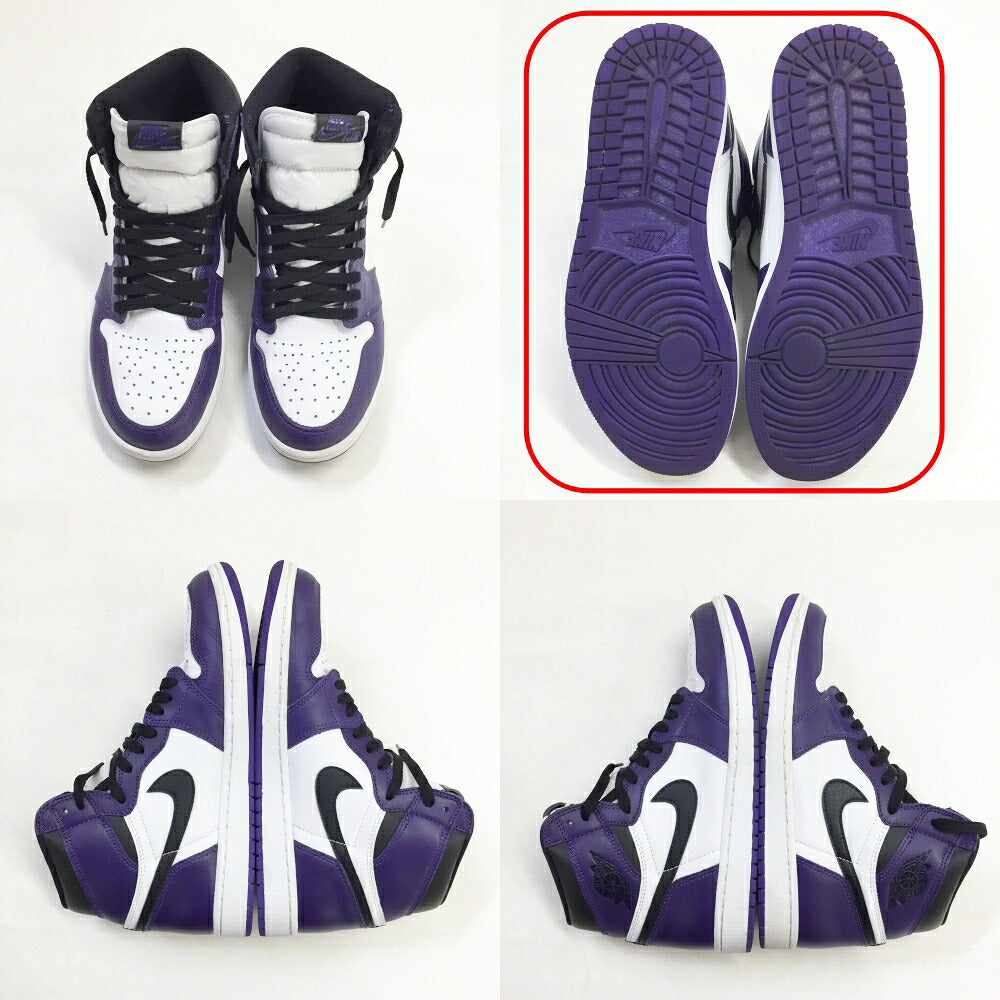 NIKE Air Jordan 1 Retro High OG Purple Sneakers Size 10
