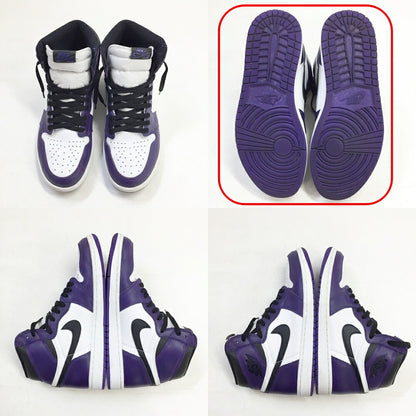 NIKE Air Jordan 1 Retro High OG Purple Sneakers Size 10