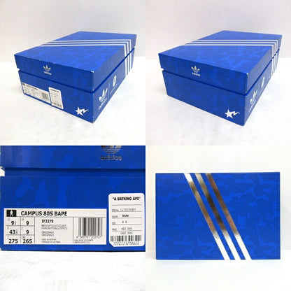 A BATHING APE x adidas Campus 80s Sneakers Size 27.5cm