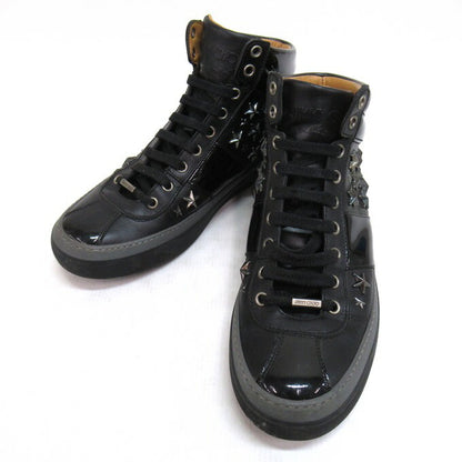 JIMMY CHOO BELGRAVIA Studded Hi-Top Sneakers Size 40 1/2