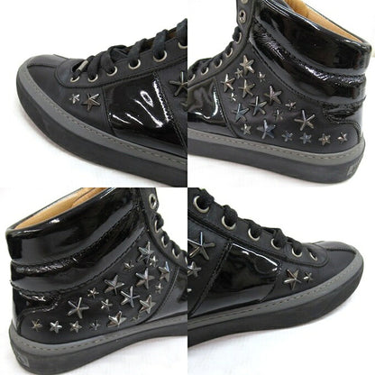 JIMMY CHOO BELGRAVIA Studded Hi-Top Sneakers Size 40 1/2
