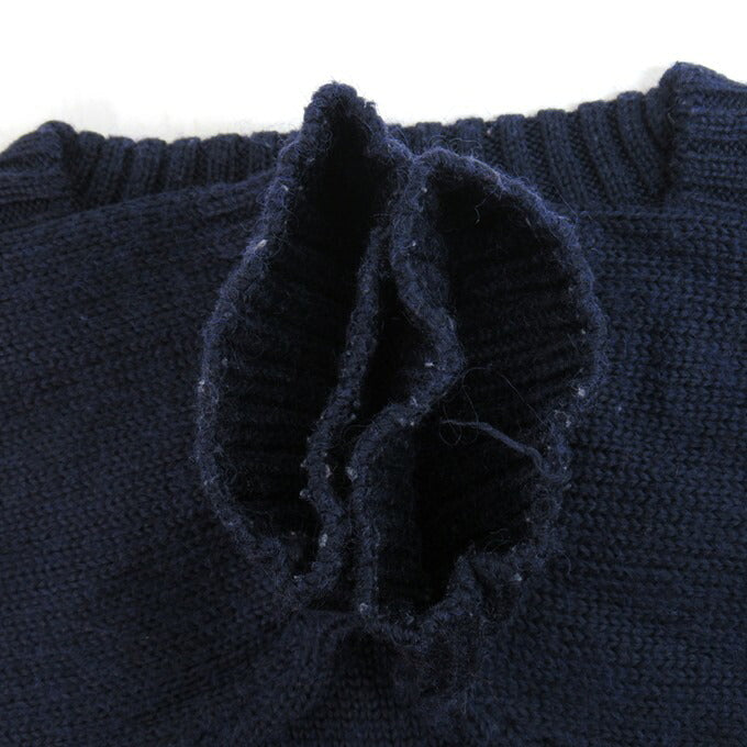 STUSSY 90's Navy Tag Raglan Knit Sweater Navy Size XL