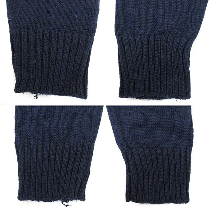 STUSSY 90's Navy Tag Raglan Knit Sweater Navy Size XL