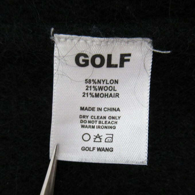 GOLF WANG Mohair Cardigan Black Size L