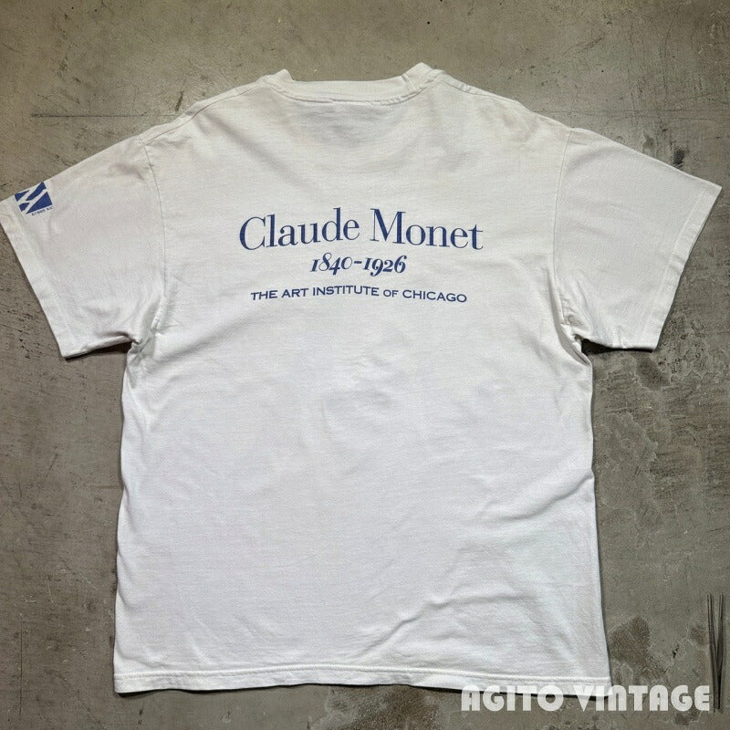 Hanes 90s Claude Monet Art T-Shirt Size L