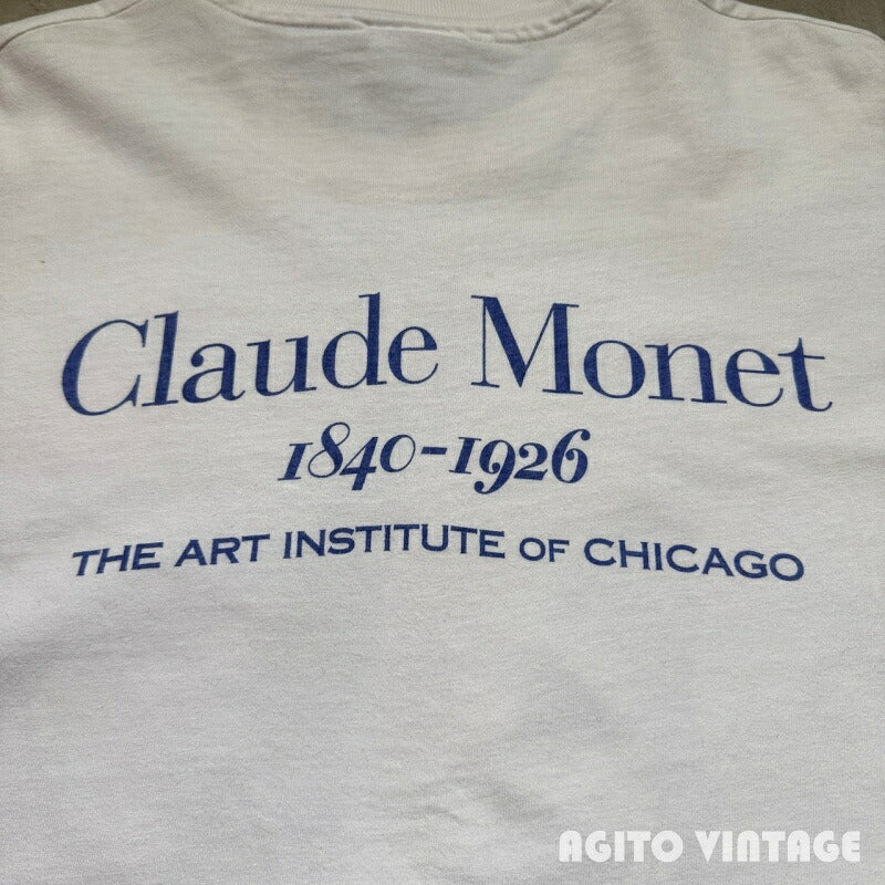 Hanes 90s Claude Monet Art T-Shirt Size L