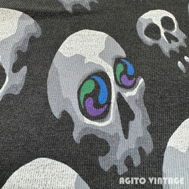 LIQUID BLUE 90s Son of Skulls AOP T-Shirt Black Size M