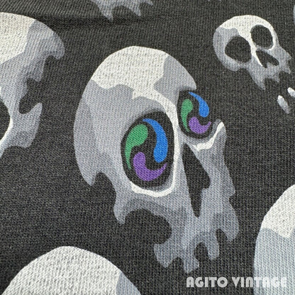 LIQUID BLUE 90s Son of Skulls AOP T-Shirt Black Size M