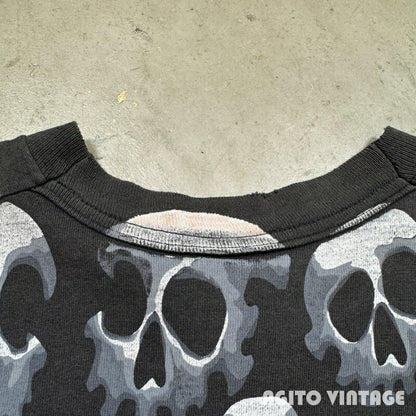 LIQUID BLUE 90s Son of Skulls AOP T-Shirt Black Size M