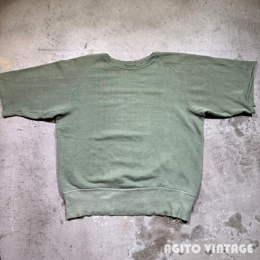 Unknown 50s/60s Freedom Sleeve Khaki Sweatshirt Size M