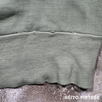 Unknown 50s/60s Freedom Sleeve Khaki Sweatshirt Size M