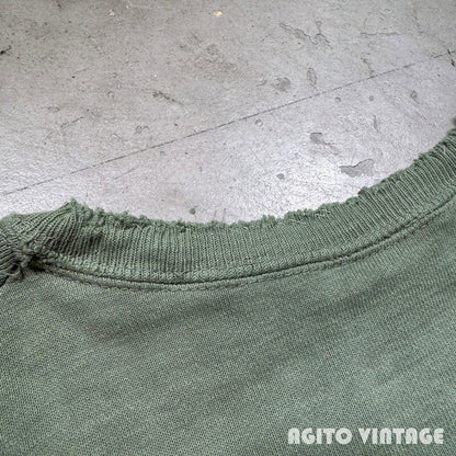 Unknown 50s/60s Freedom Sleeve Khaki Sweatshirt Size M