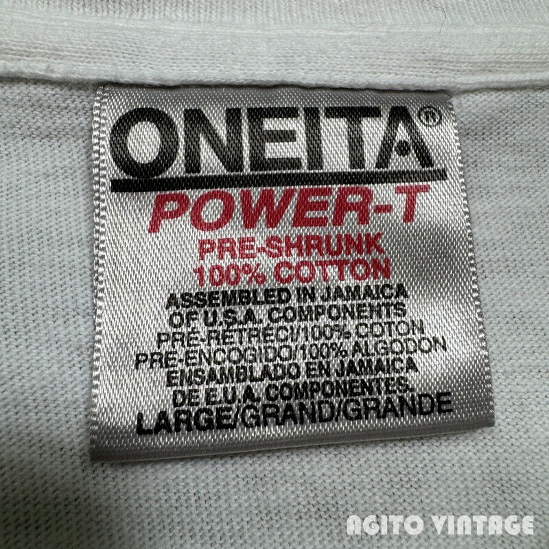 ONEITA 90s GRATEFUL DEAD Dancing Skulls T-Shirt White Size L