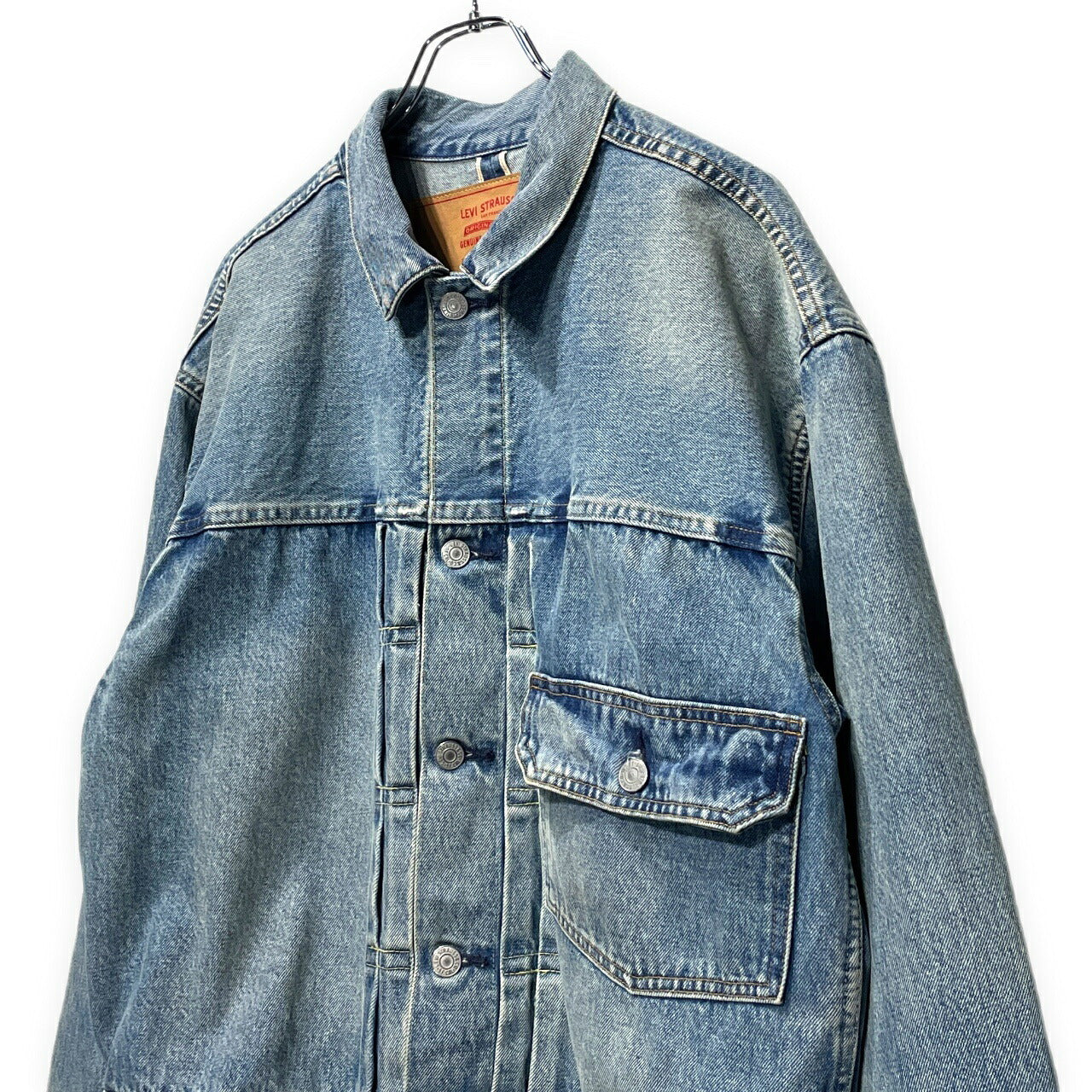 Levi's BEAMS Super Wide Trucker Indigo Denim Jacket Size S