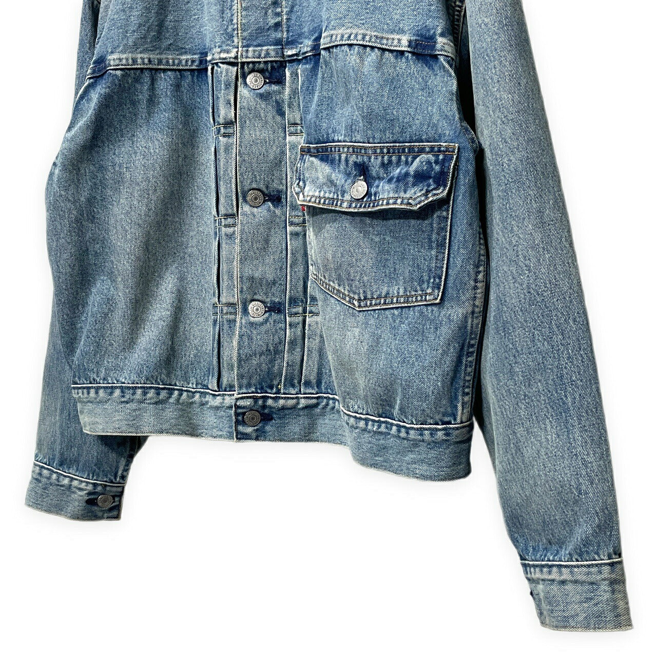 Levi's BEAMS Super Wide Trucker Indigo Denim Jacket Size S