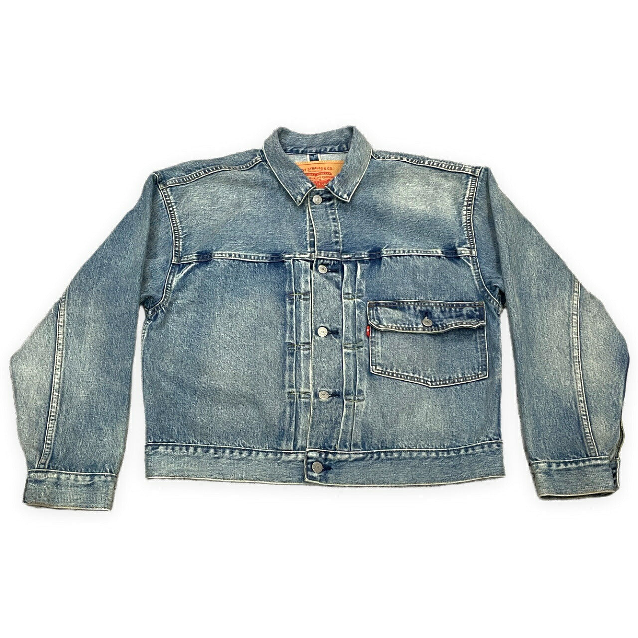 Levi's BEAMS Super Wide Trucker Indigo Denim Jacket Size S