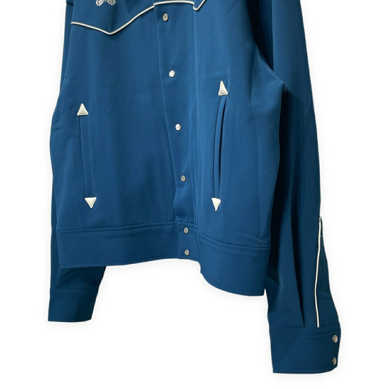 Needles 24AW Piping Cowboy Double Cloth Jacket Blue Size M