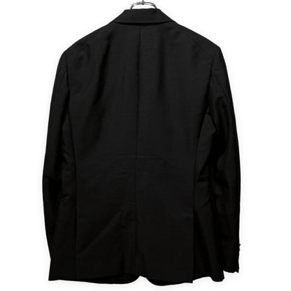 SCYE BASICS Black Mohair Blend Gold Button 2B Blazer Size 38