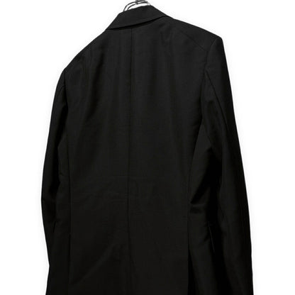 SCYE BASICS Black Mohair Blend Gold Button 2B Blazer Size 38