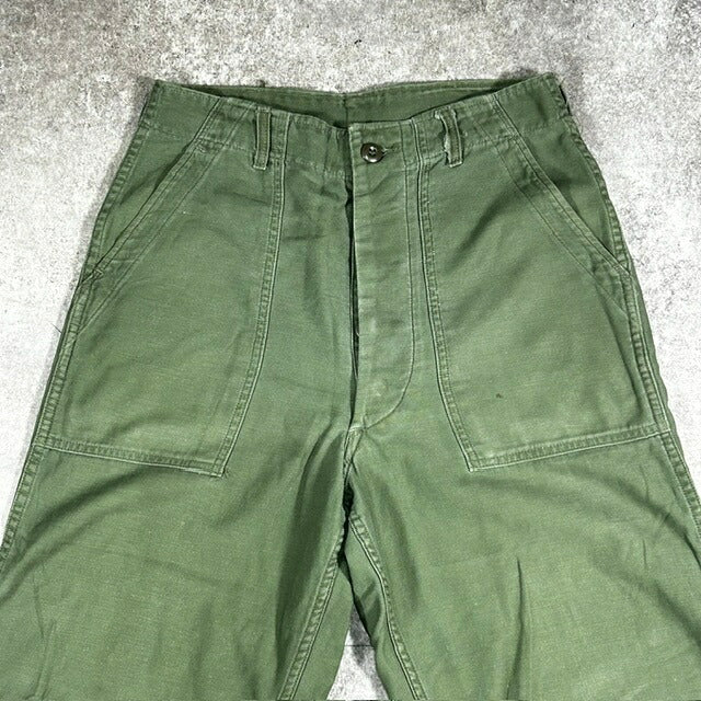 Vintage 60s U.S. ARMY OG-107 Cotton Sateen Baker Pants