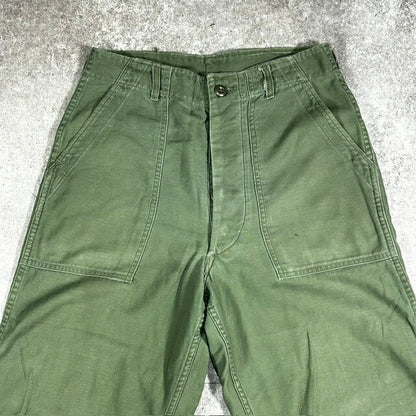 Vintage 60s U.S. ARMY OG-107 Cotton Sateen Baker Pants