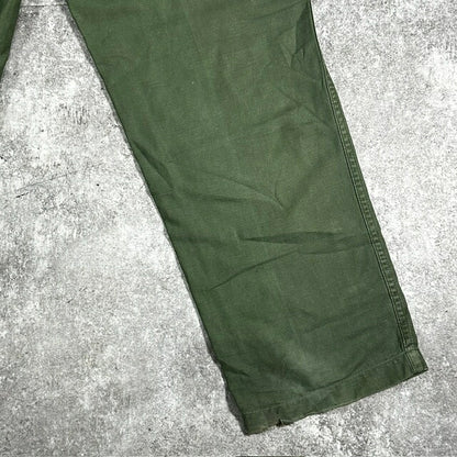 Vintage 60s U.S. ARMY OG-107 Cotton Sateen Baker Pants
