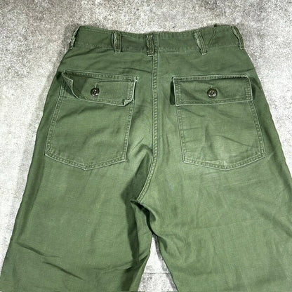 Vintage 60s U.S. ARMY OG-107 Cotton Sateen Baker Pants