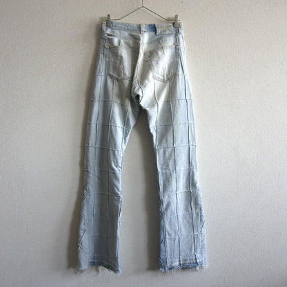 Gallery Dept. Reconstructed Distressed Jeans Pants Size 40