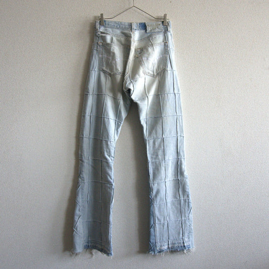 Gallery Dept. Reconstructed Distressed Jeans Pants Size 40