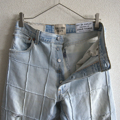 Gallery Dept. Reconstructed Distressed Jeans Pants Size 40