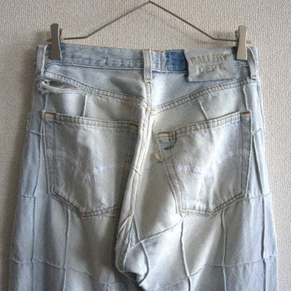 Gallery Dept. Reconstructed Distressed Jeans Pants Size 40