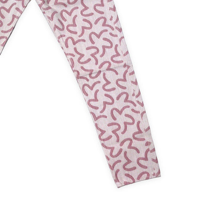 Evisu Pink 5500 All-Over Seagull Jacquard Jeans Size 34
