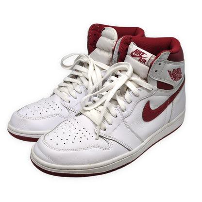 NIKE Air Jordan 1 Metallic Red Hi-Top Sneakers Size 28.5
