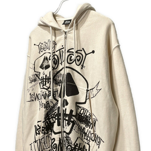 STUSSY 26SS Pigment Dyed Skulls Zip Hoodie Multi Size S